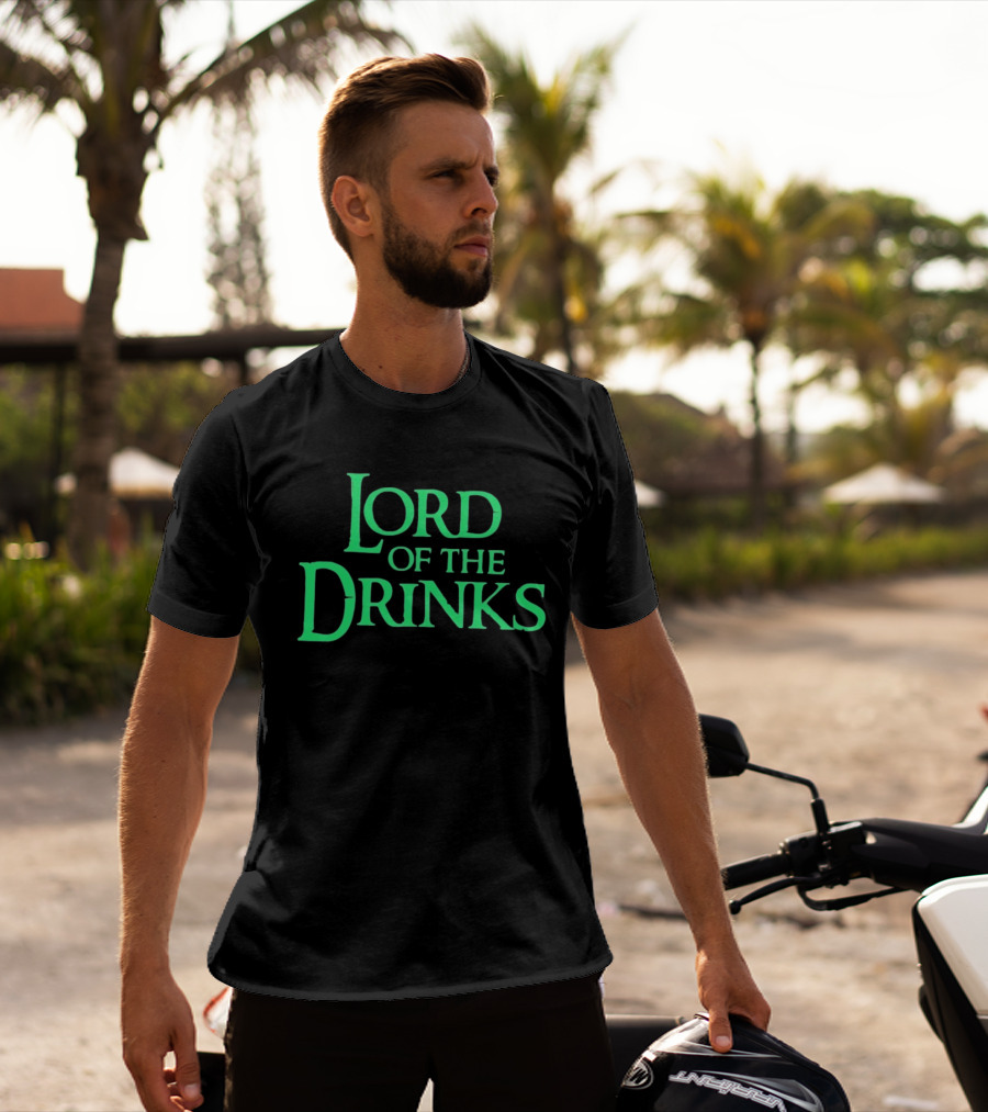 Lord Of The Drinks Funny Drinking Lover Humor Party T-Shirt