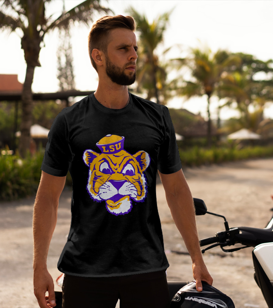 LSU Tigers Big Face 2026 Tiger Head LSU T-Shirt