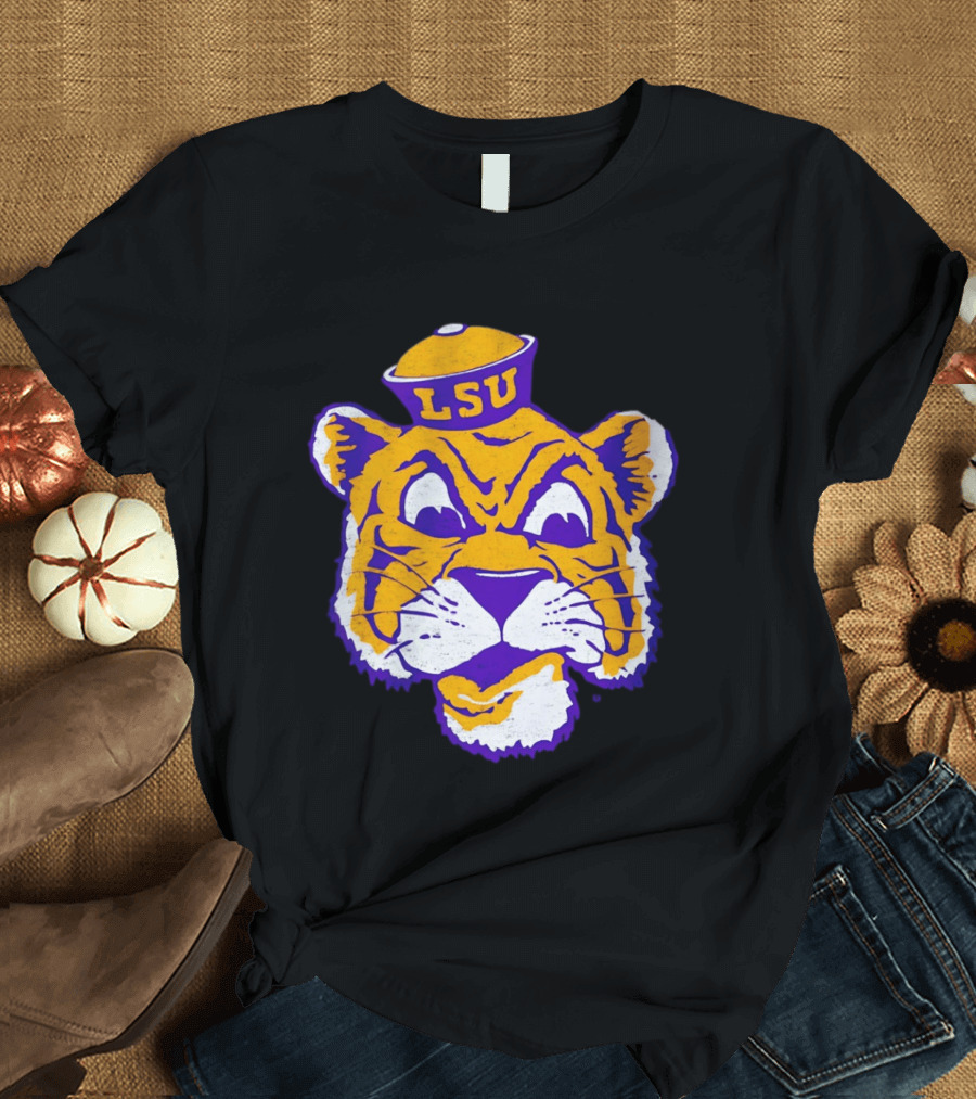 LSU Tigers Big Face 2026 Tiger Head LSU T-Shirt