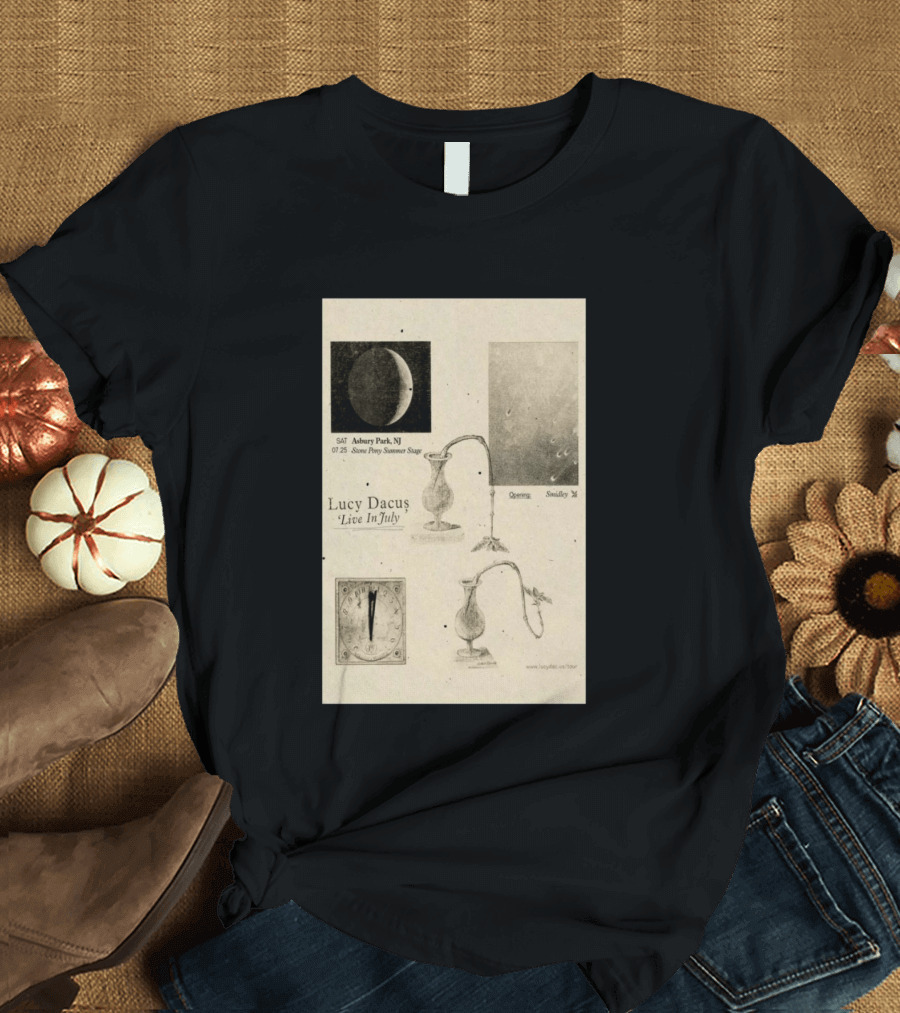 Lucy Dacus Live In July Asbury Park NJ Stone Pony Summer Stage 07 25 Opening Smidley Moon Stage T-Shirt