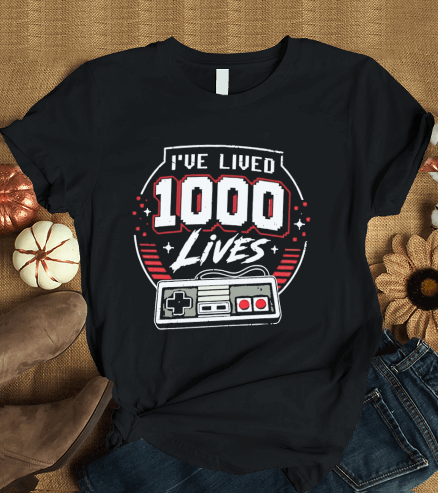 I've Lived 1000 Lives Retro Gaming Controller T-Shirt