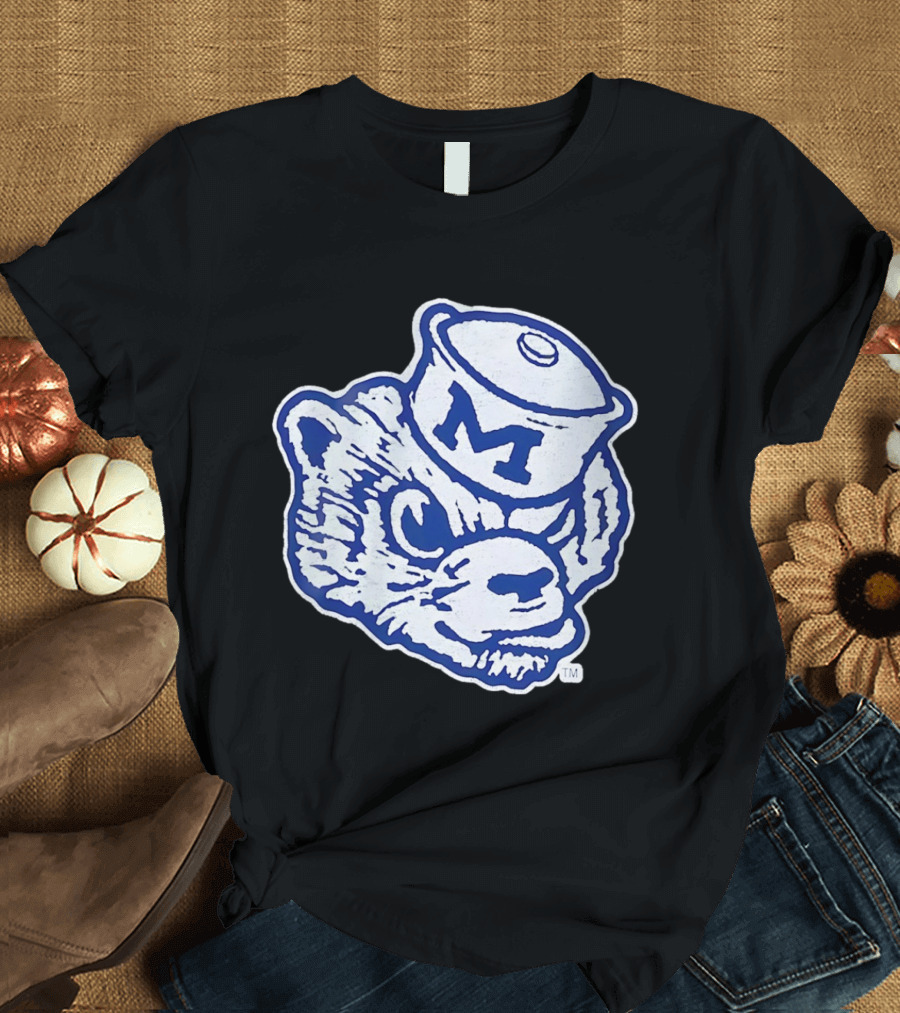 Michigan Wolverines Big Face M Wolverine Logo Hat 2026 T-Shirt