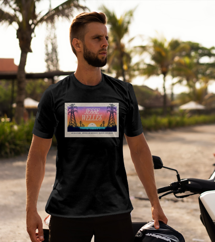 Jesse Welles July 26 27 2026 Greenfield Lake Amphitheater Wilmington North Carolina T-Shirt