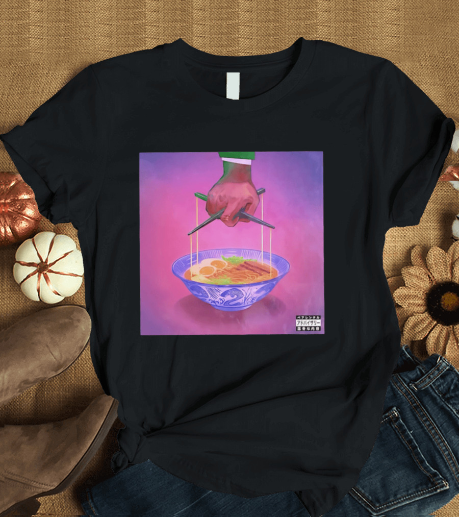 Parental Advisory Explicit Content Ramen Puppet Master Japanese Noodles Bowl T-Shirt