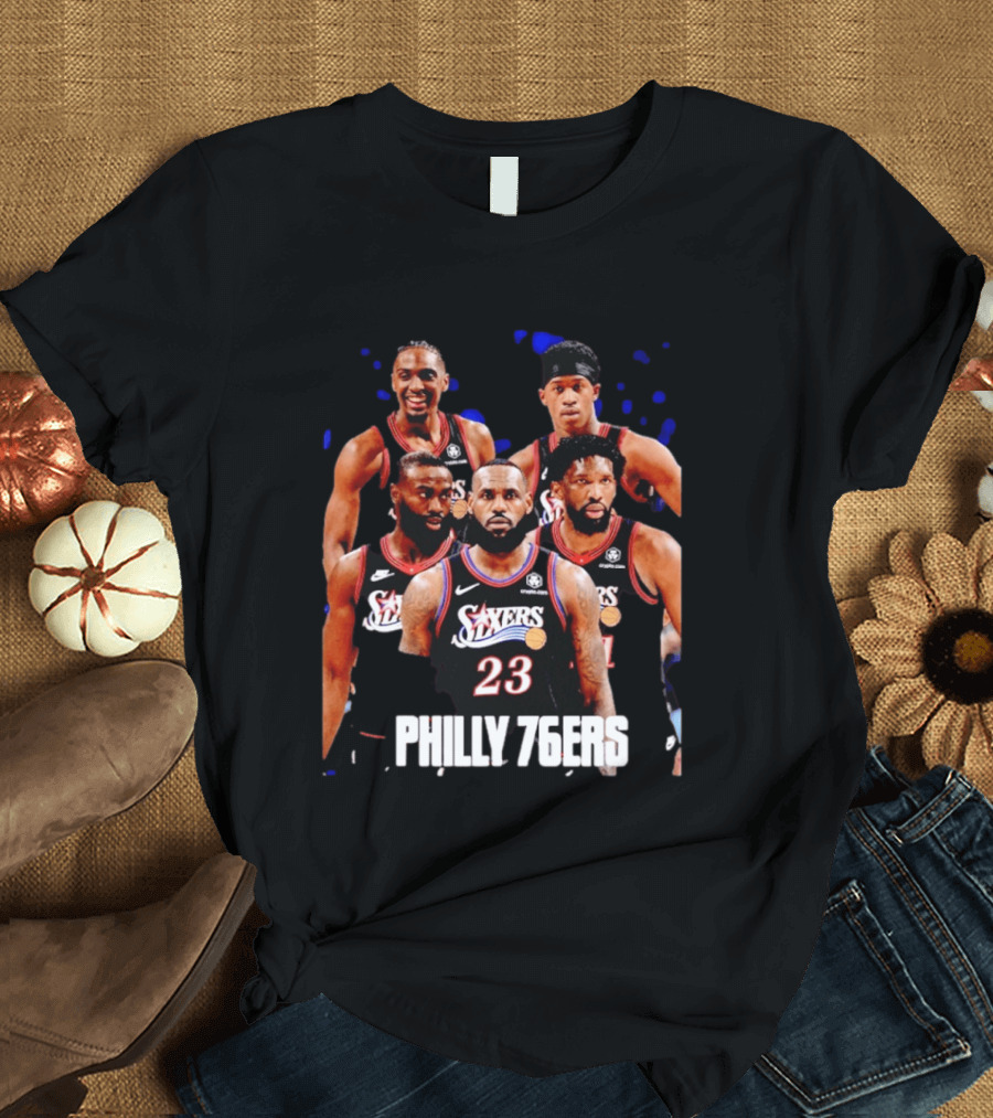 Philadelphia 76ers Big Five LeBron James Philly 76ers 23 T-Shirt