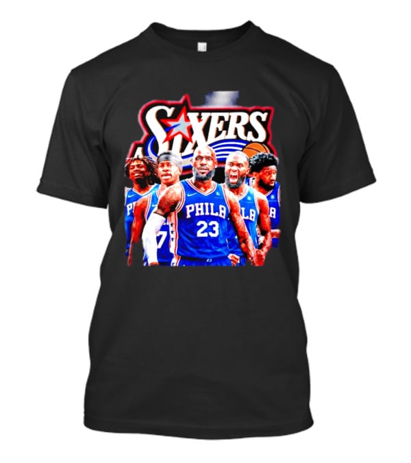 Philadelphia 76ers Star Players PHILA Jersey Sixers Basketball Team T-Shirt