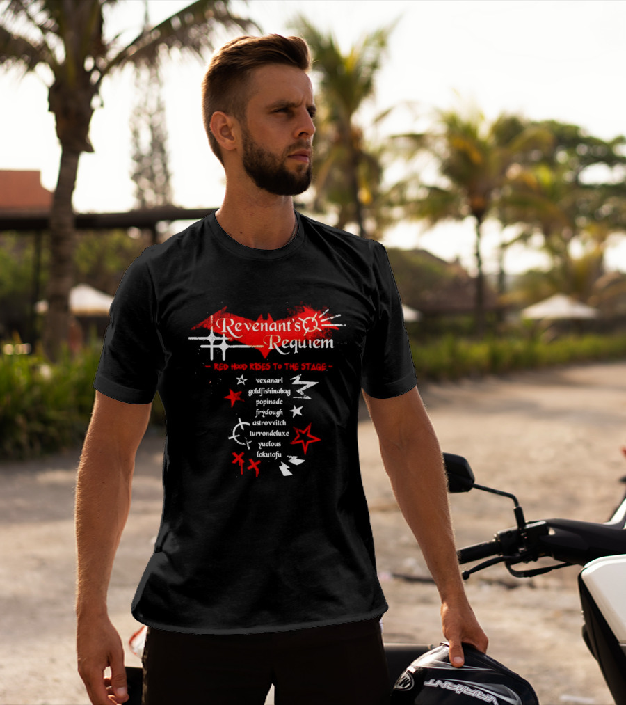 Revenant's Requiem Red Hood Rises To The Stage Stars T-Shirt