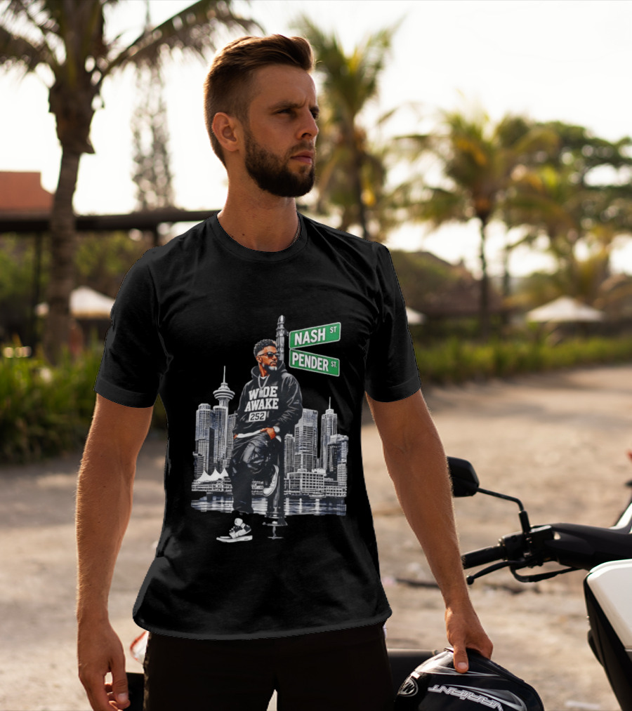Wide Awake 252 Nash Street Pender Street Urban Skyline T-Shirt