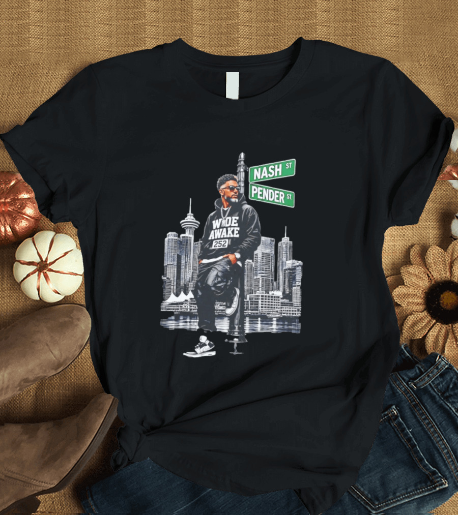 Wide Awake 252 Nash Street Pender Street Urban Skyline T-Shirt