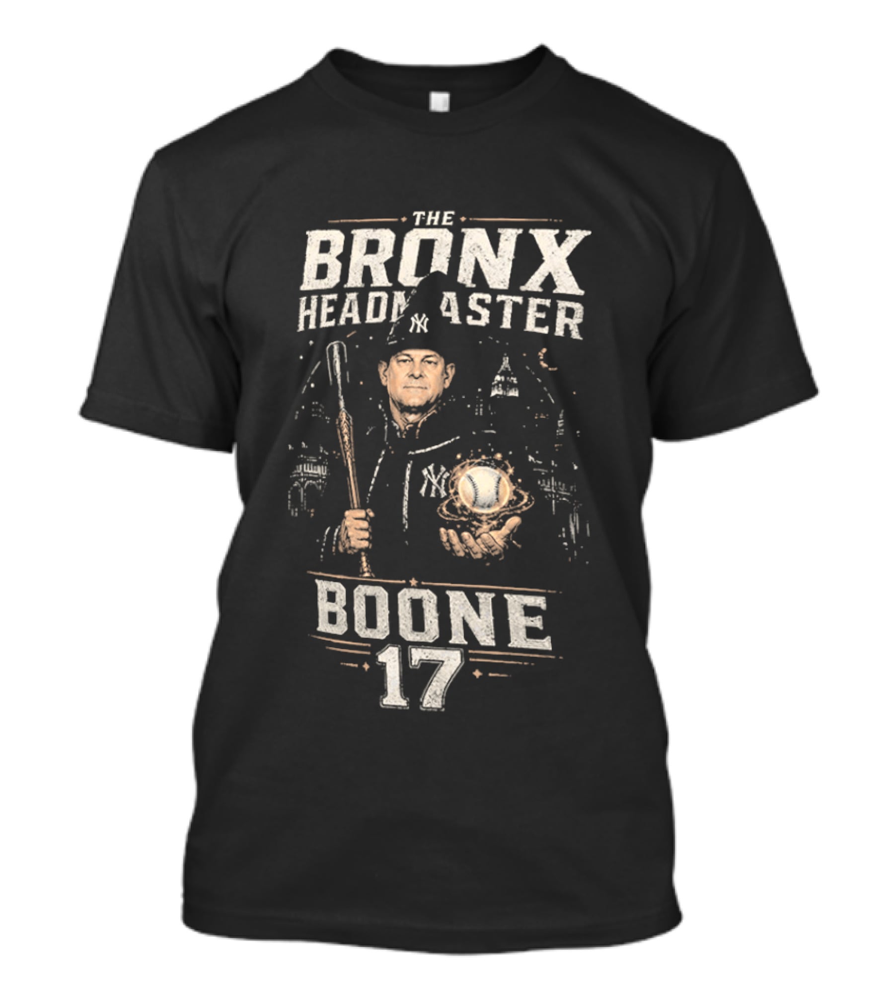 The Bronx Headmaster Boone 17 New York Yankees Cityscape T-Shirt