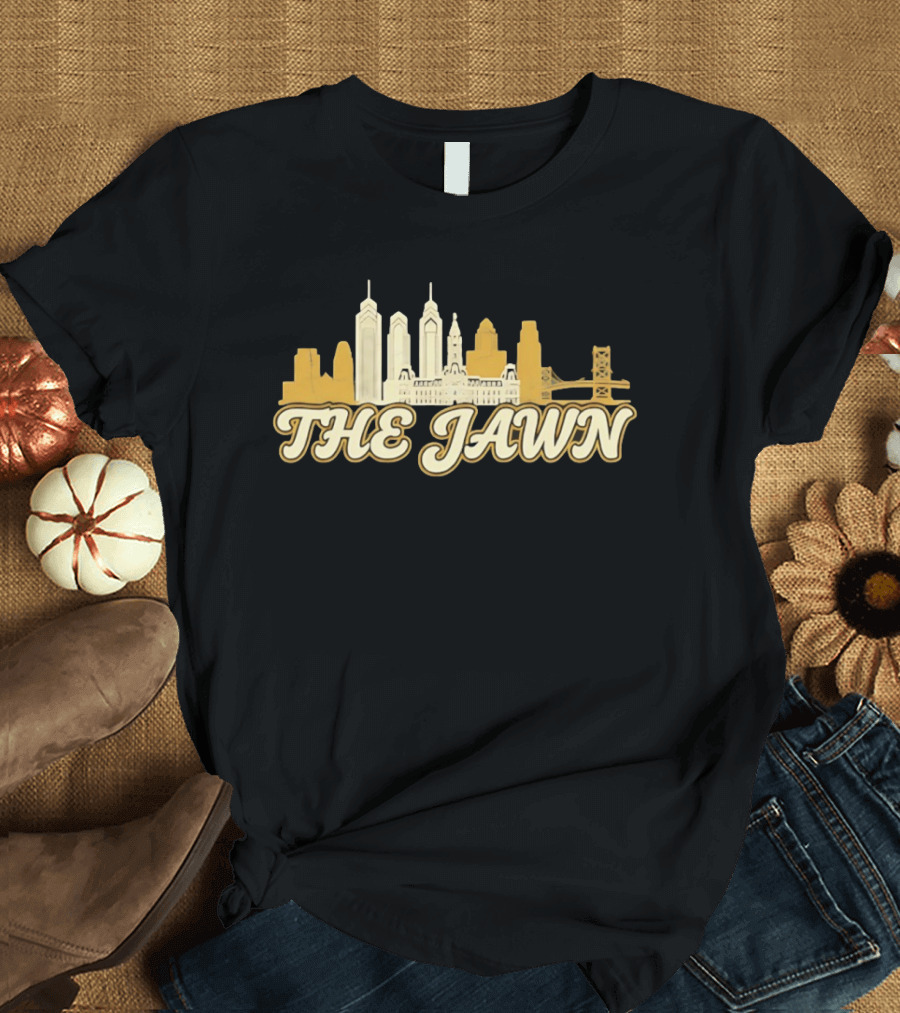The Jawn Philadelphia Skyline LeBron James Philadelphia 76ers Basketball NBA T-Shirt