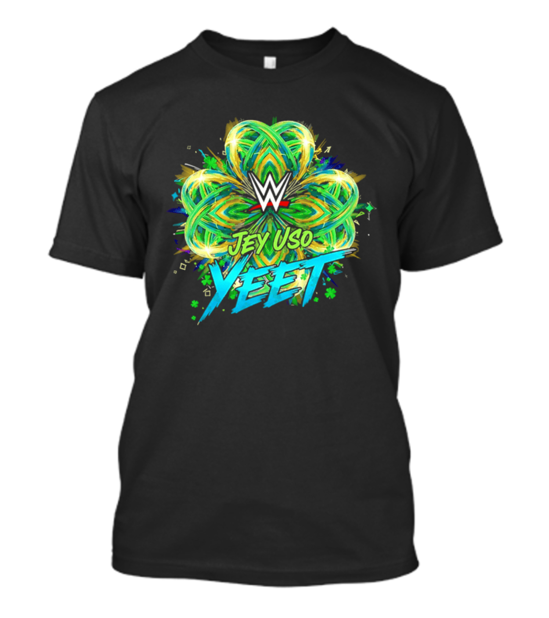 WWE Jey Uso Yeet St Patrick's Day 2026 Clover T-Shirt