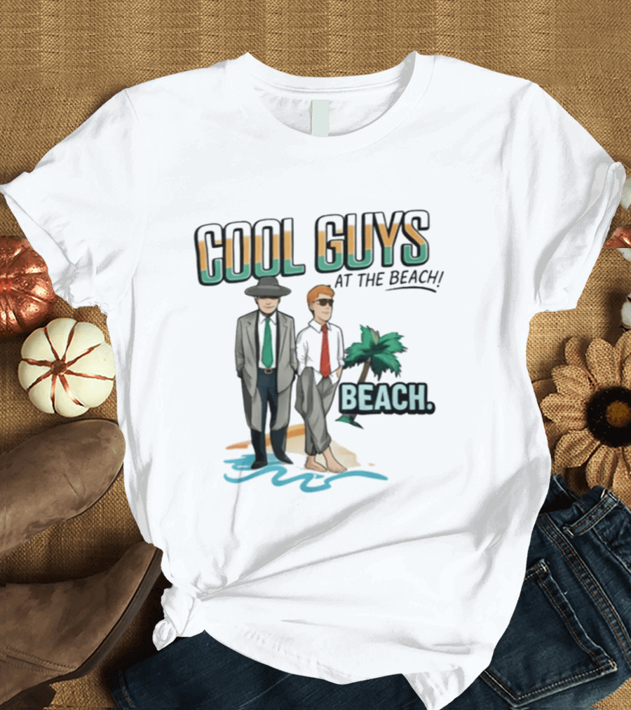 Cool Guys At The Beach Beach T-Shirt