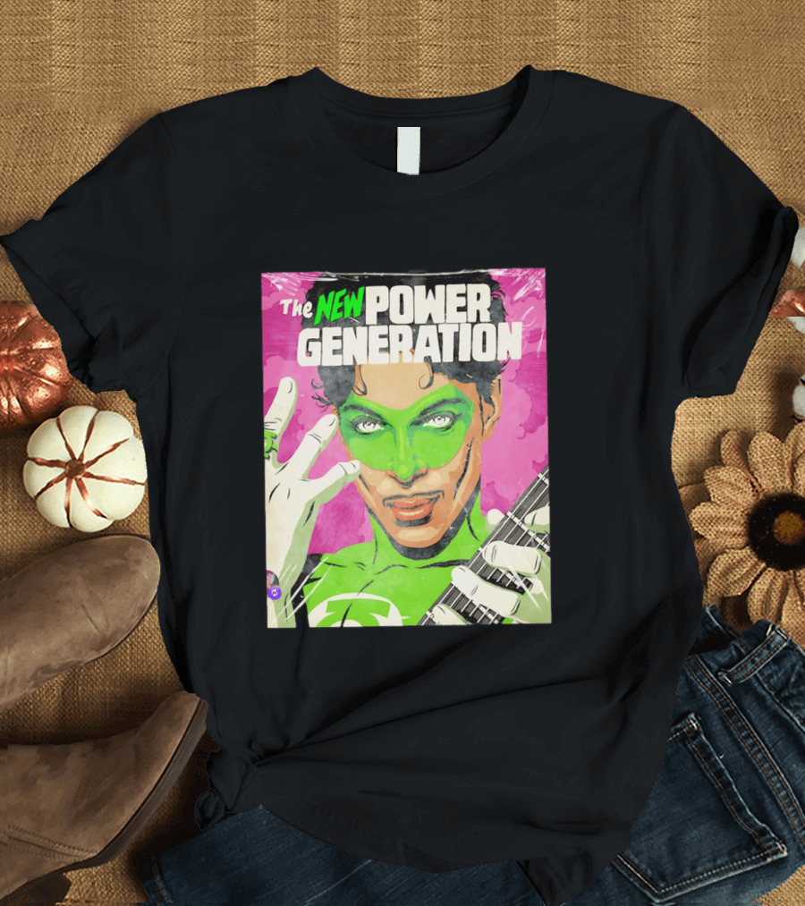 The New Power Generation Prince Green Lantern Guitar Hero T-Shirt