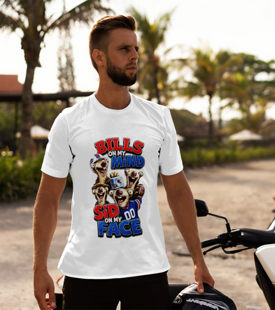 Buffalo Bills On My Mind Funny Sid Character Face Creation T-Shirt