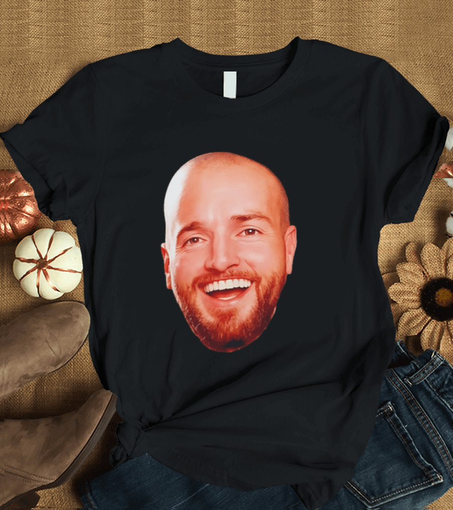The Smiling Man Happy Face Bold Expression T-Shirt