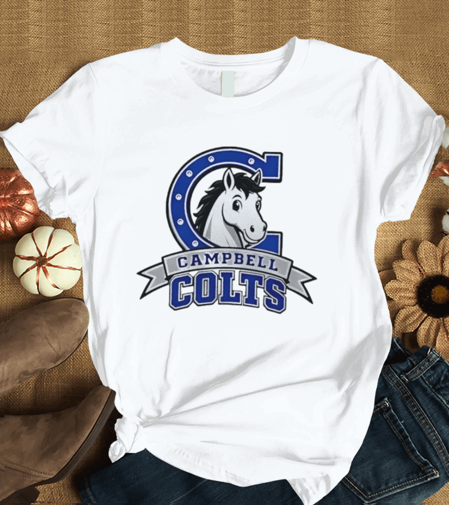 Campbell Colts Athletic Horse T-Shirt
