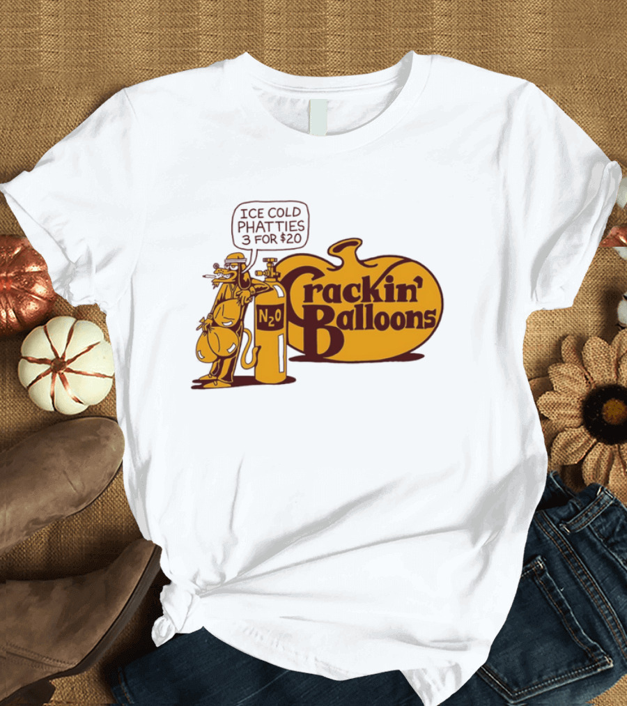 Cracker Barrel Crackin' Balloons Ice Cold Phatties N2O 3 For $20 T-Shirt