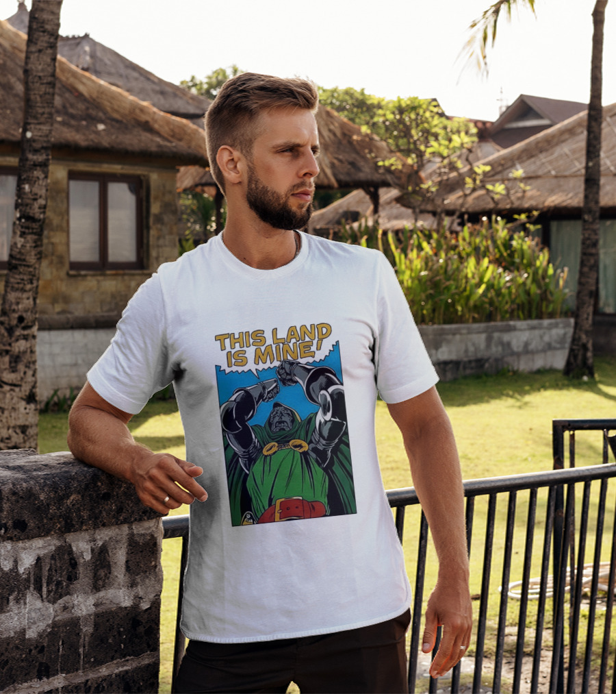 Doctor Doom Marvel Studios This Land Is Mine Vintage Comic T-Shirt