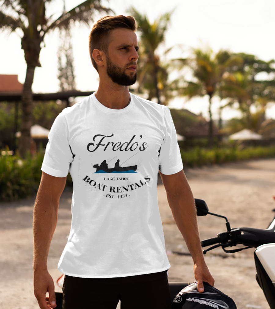 Fredo's Lake Tahoe Boat Rentals Fishing Est. 1959 T-Shirt