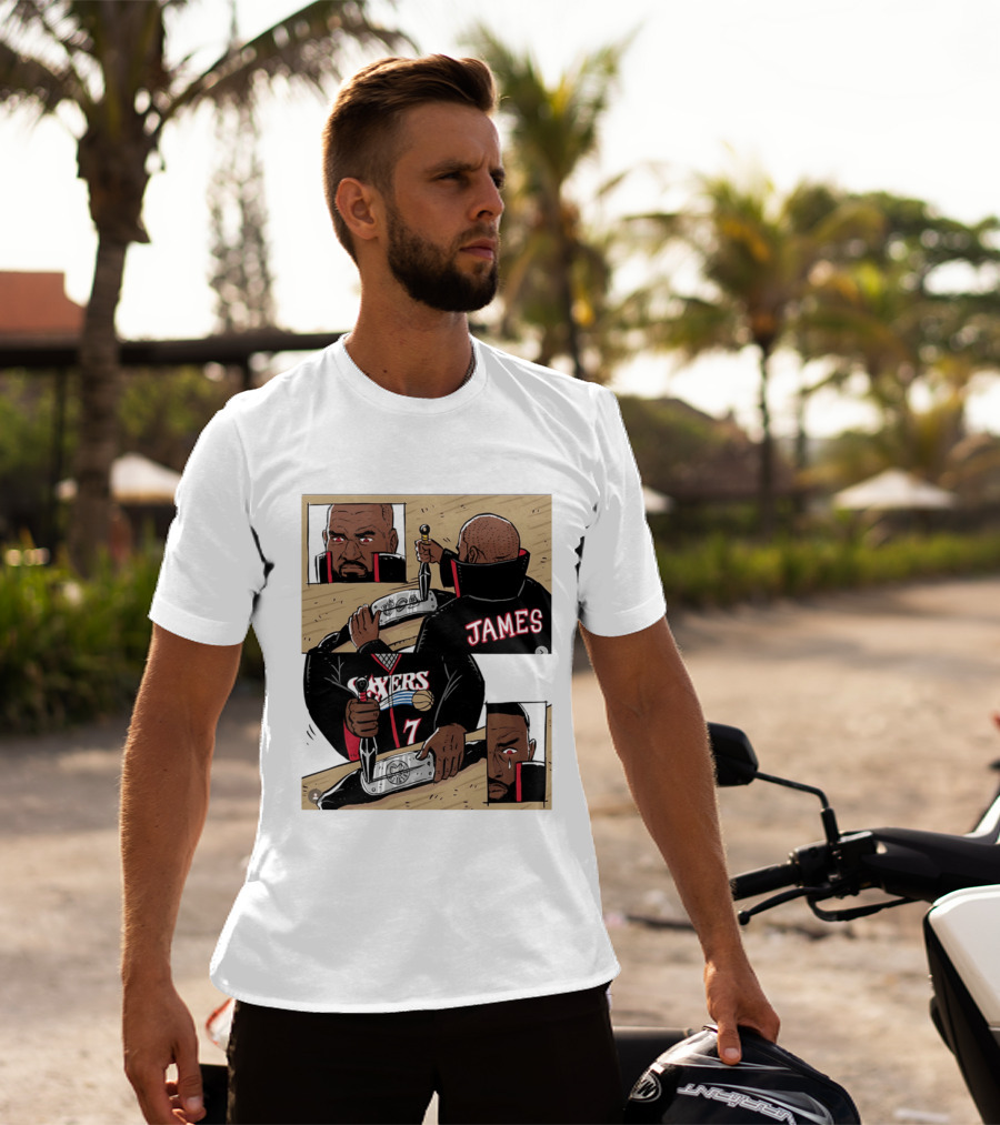 James Sixers 17 Basketball Comic T-Shirt