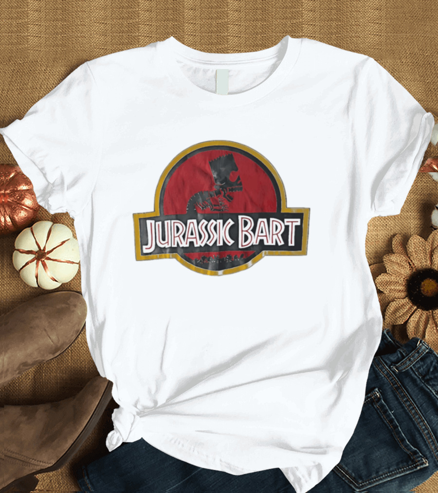 Jurassic Bart The Simpsons Dinosaur Skeleton T-Shirt