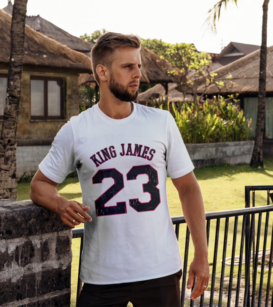 King James 23 Retro Basketball T-Shirt