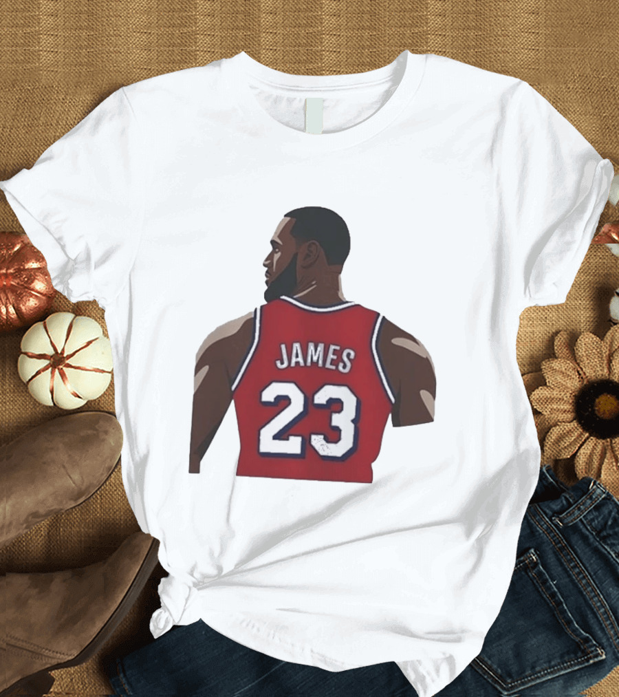LeBron James 23 Philadelphia 76ers NBA Basketball Lakers Jersey T-Shirt