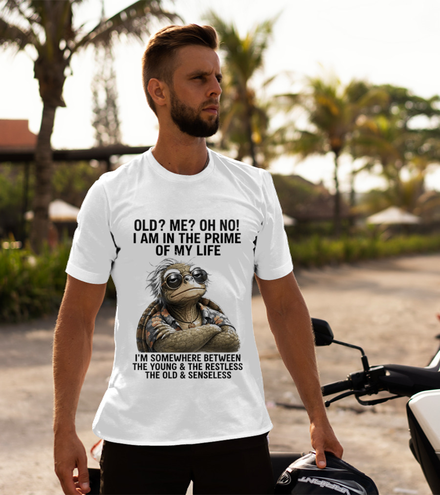 Old Me Oh No I Am In The Prime Of My Life Somewhere Between The Young And The Restless T-Shirt