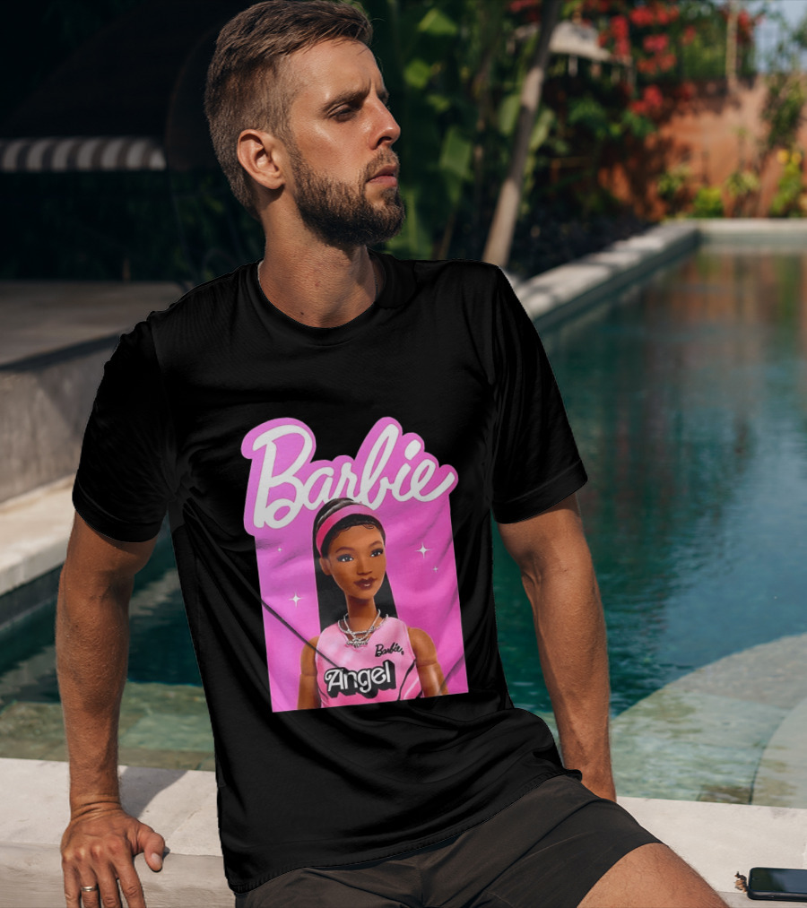 Angel Reese Barbie Doll Basketball Jersey Pink T-Shirt