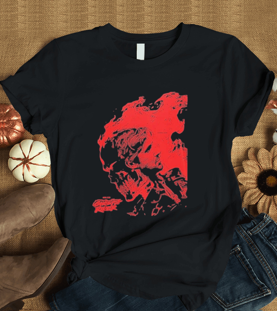 Ryan Gosling Marvel Studios Ghost Rider 2028 Movie Skeleton Flame T-Shirt