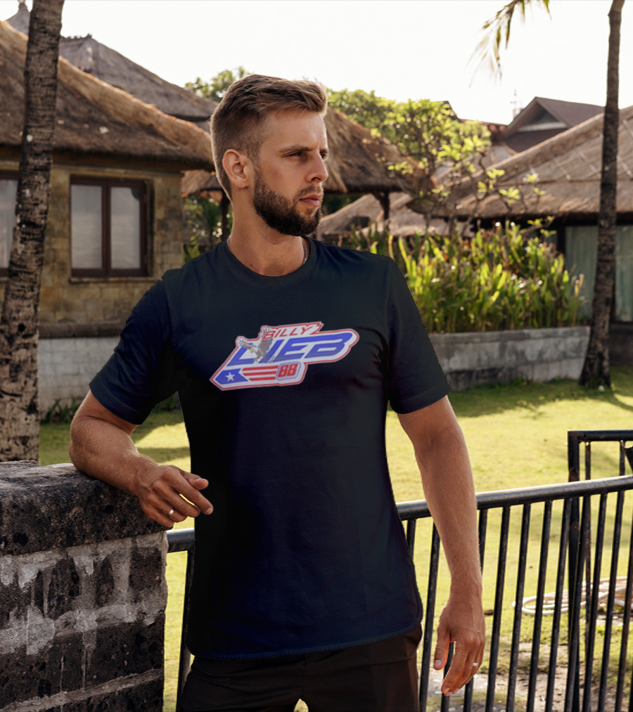 Billy Lieb No 88 Racing Driver American Eagle And Flag T-Shirt
