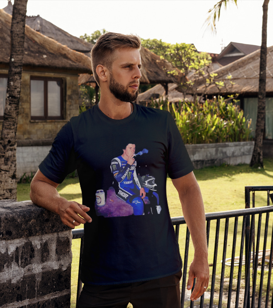 Haiden Deegan Yamaha Thor Monster Energy Smoking Image T-Shirt