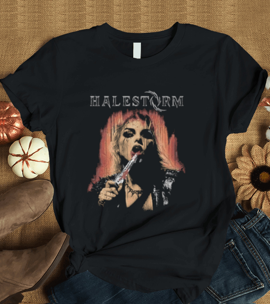 Halestorm Don't Forget To Smile Rain Blood T-Shirt