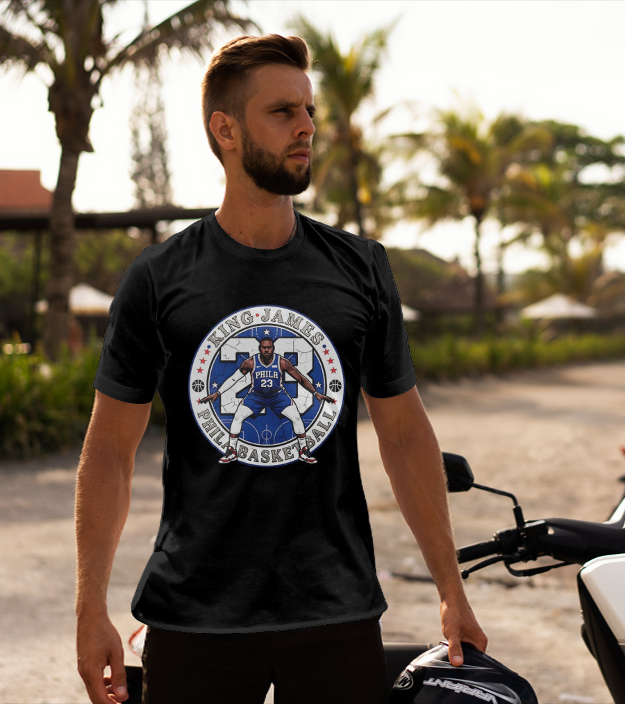 King James 23 Phila Basketball Philadelphia 76ers LeBron James T-Shirt