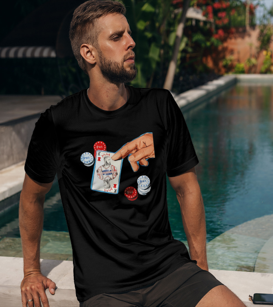 Philadelphia 76ers King Playing Card LeBron James The Last Hand T-Shirt