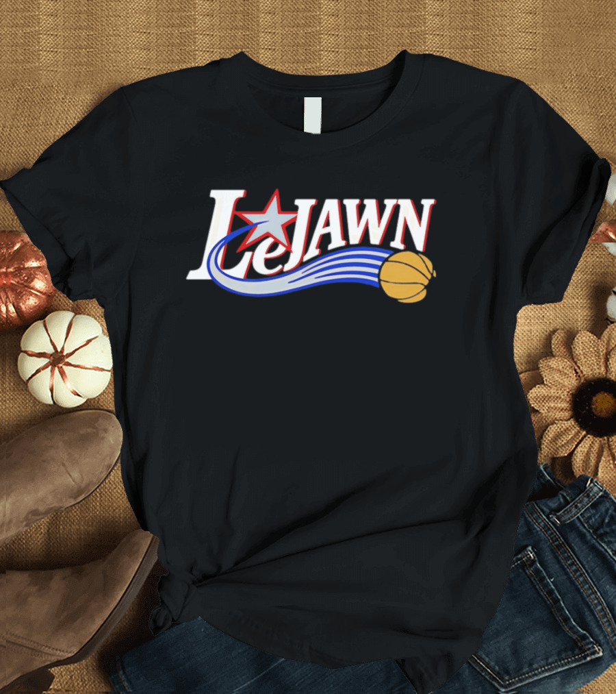 LeJawn Philadelphia 76ers LeBron James 23 NBA Niners Basketball Star T-Shirt