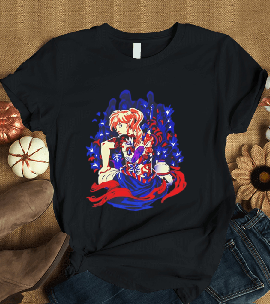 Legend Of Zelda Link Tattoo Art With Elven Warrior And Magical T-Shirt