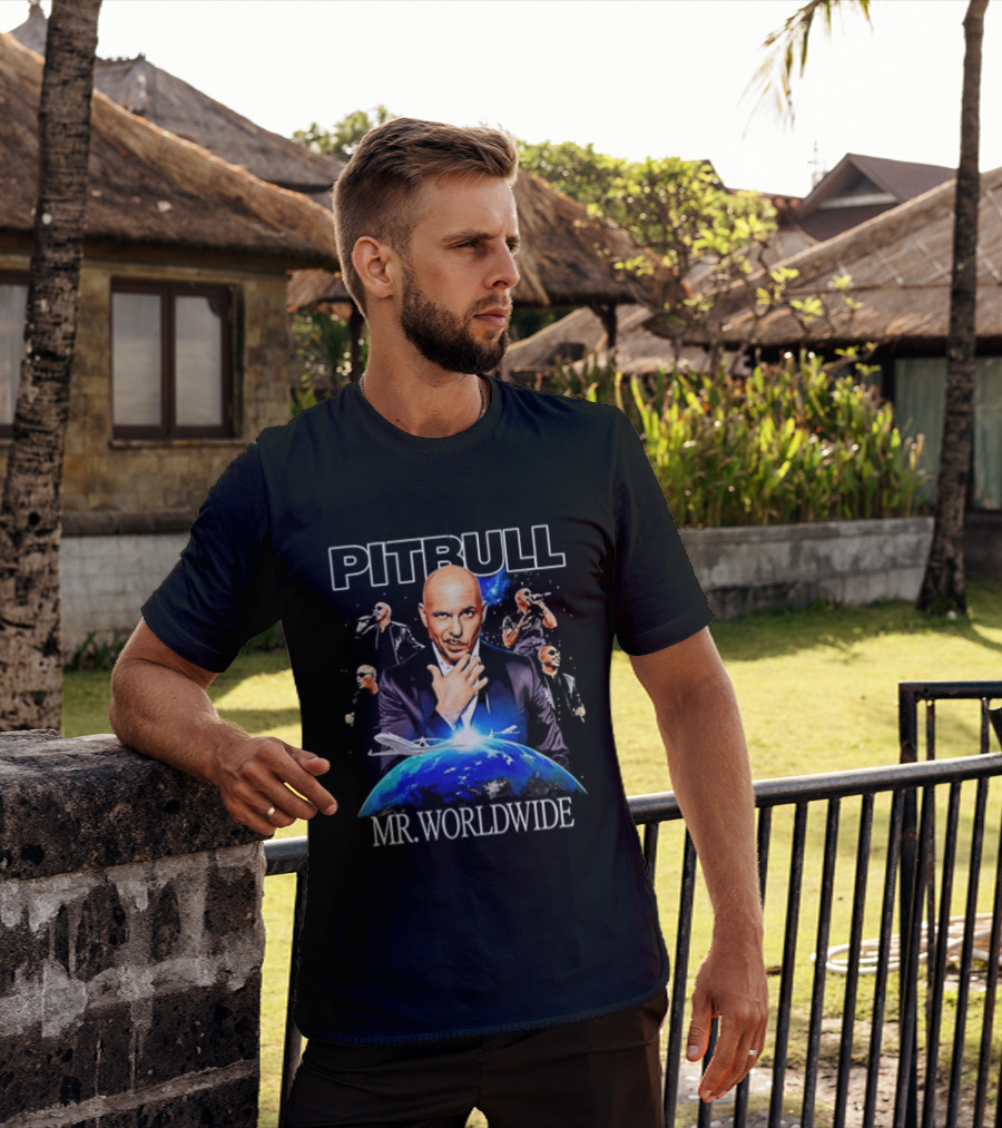 PITBULL Mr Worldwide Armando Christian Pérez Collage T-Shirt