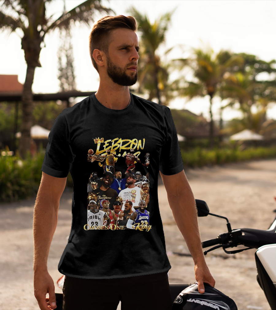 Lebron James Chosen One King Lakers Heat Cavaliers Lakers Champions T-Shirt
