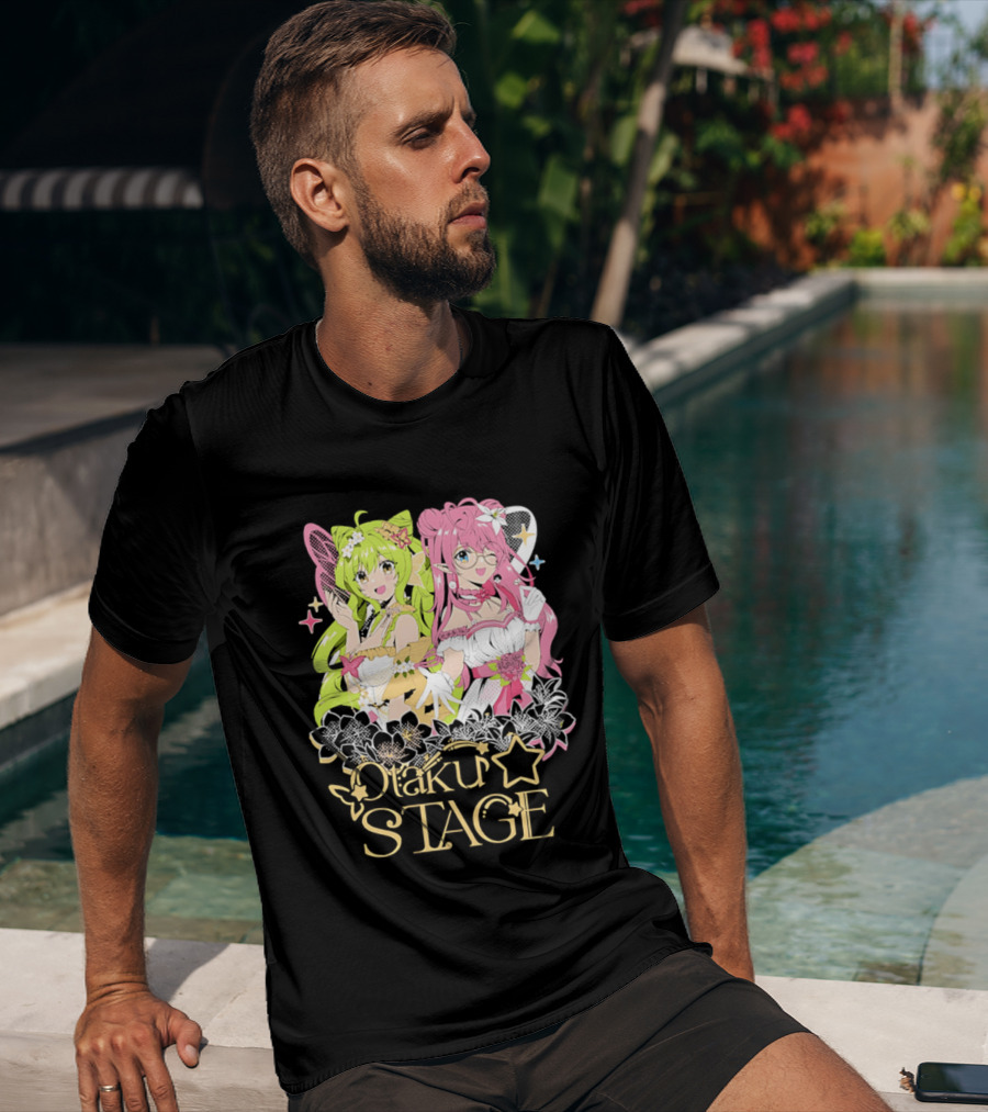 Otaku Stage Inanna Bell Lily Pichu Anime Characters Pastel Aesthetic T-Shirt