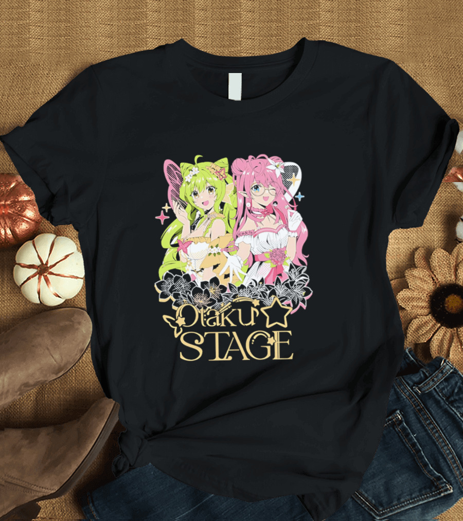 Otaku Stage Inanna Bell Lily Pichu Anime Characters Pastel Aesthetic T-Shirt