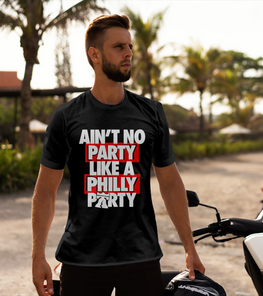 Philadelphia 76ers Ain't No Party Like A Philly Party Liberty Bell T-Shirt