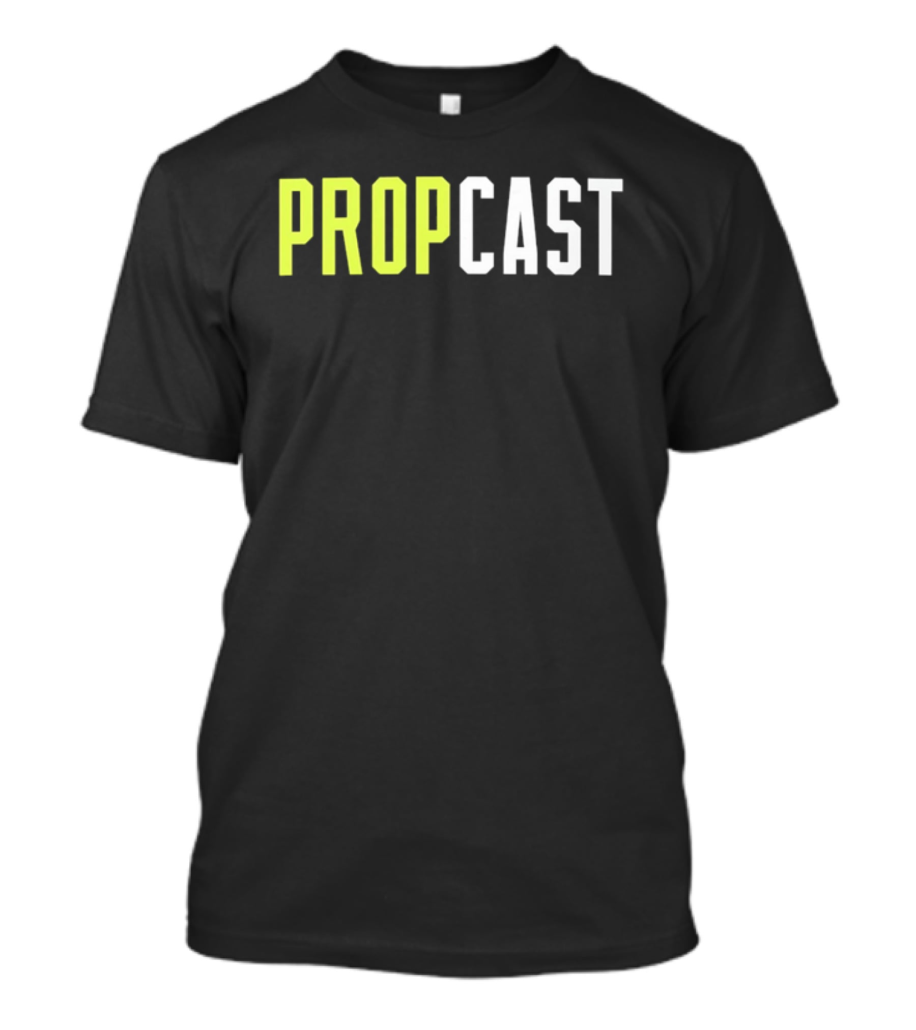 Propcast Podcast Merchandise Yellow And White T-Shirt