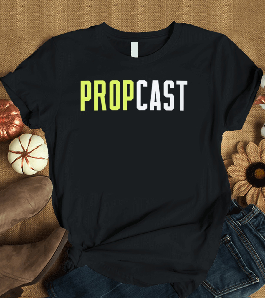 Propcast Podcast Merchandise Yellow And White T-Shirt