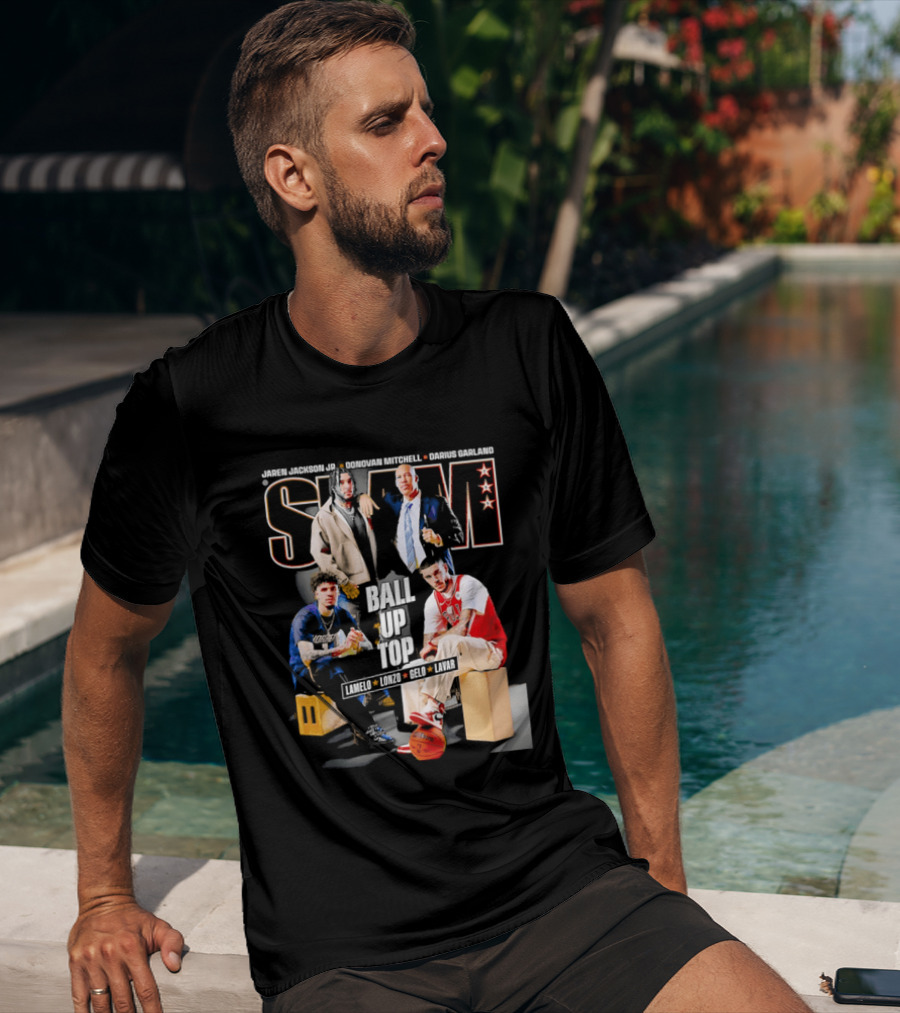 Slam Magazine Ball Up Top LaMelo Lonzo Gelo LaVar Chicago Bulls Legends T-Shirt