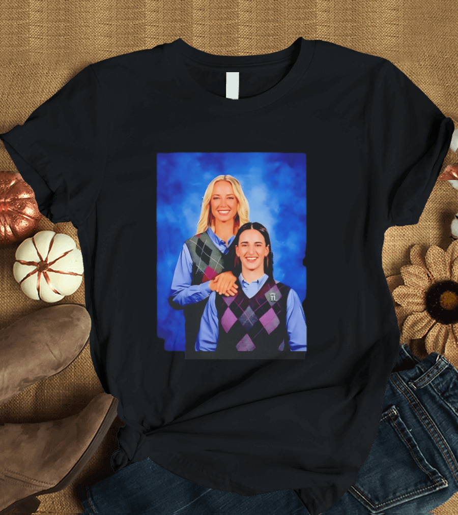 Sophie Cunningham Vs Caitlin Clark Step Brothers Portrait Style Sports Rivalry T-Shirt