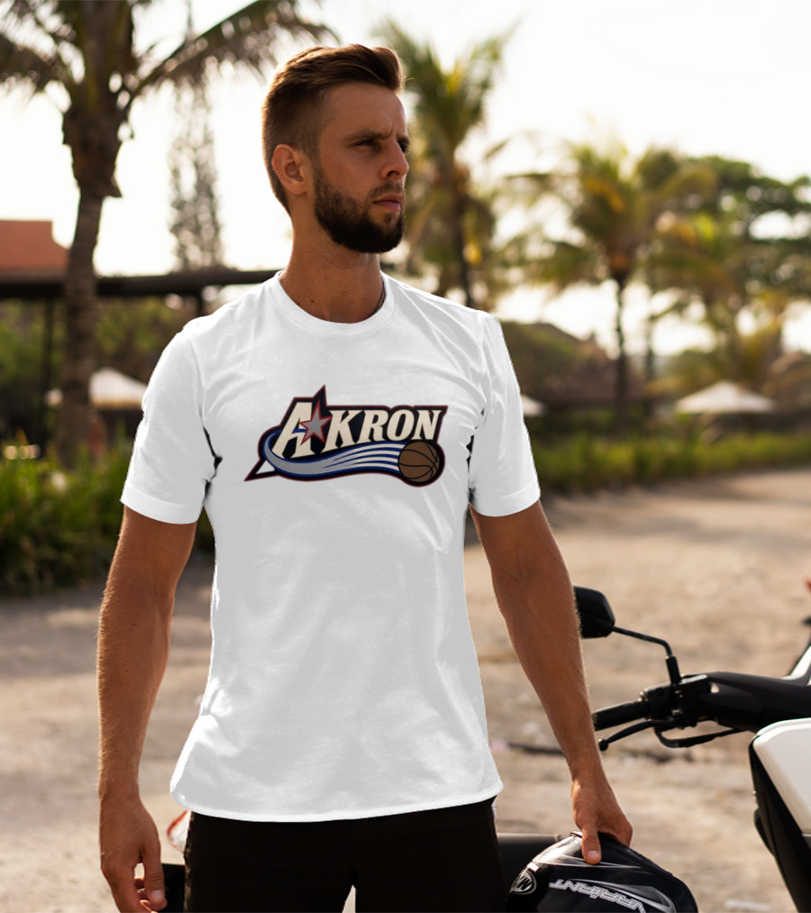 Akron Zips University Of Akron Philadelphia 76ers Basketball Star T-Shirt