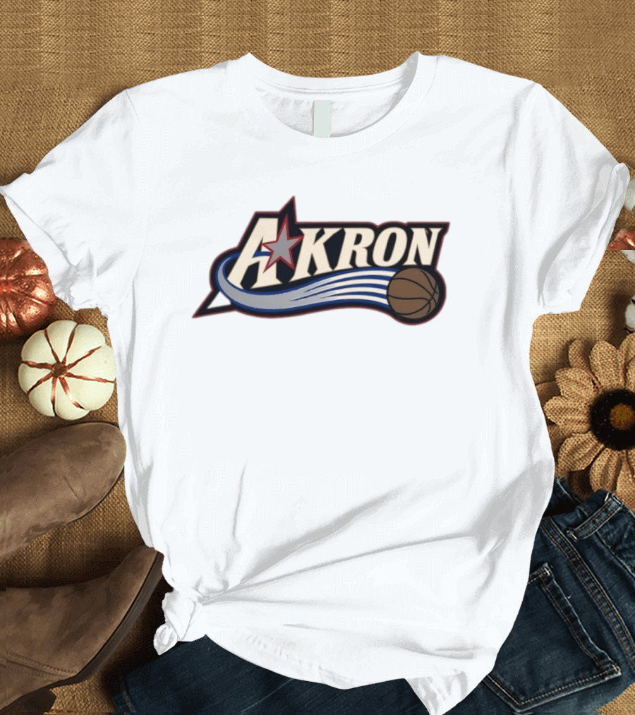 Akron Zips University Of Akron Philadelphia 76ers Basketball Star T-Shirt