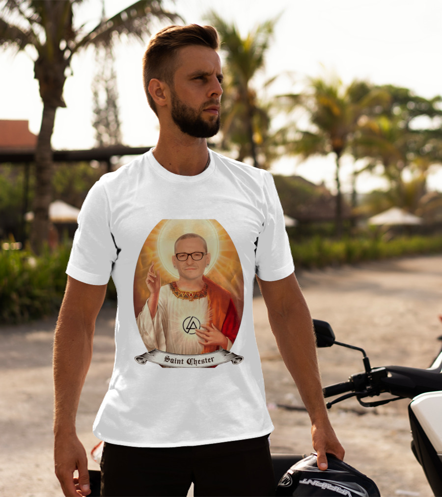 Chester Bennington Saint Chester Linkin Park Memorial T-Shirt